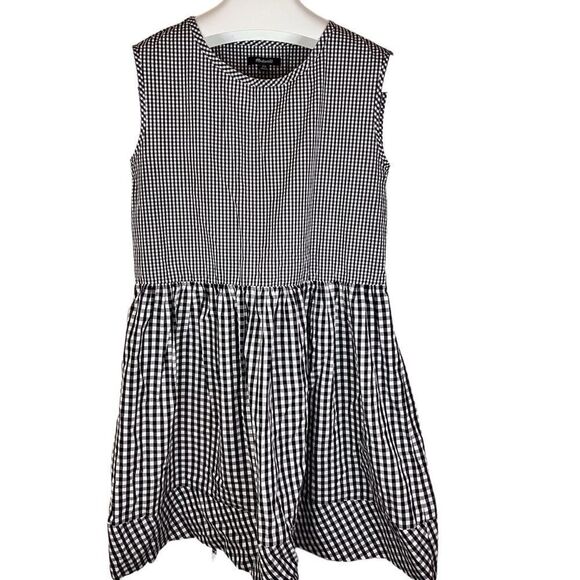 Women’s Madewell Checkered Sleeveless Gingham Tie Back Mini Dress Size XXS‎ - Picture 1 of 8